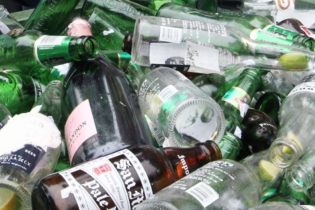 The network for collecting glass for recycling has been progressively expanded. Photo: May Tse