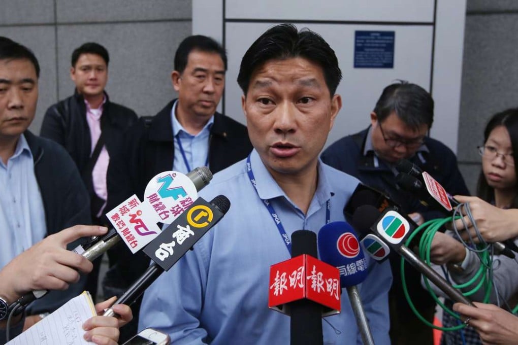 Junior Police Officers' Association chairman, Joe Chan Cho-kwong. Photo: Sam Tsang