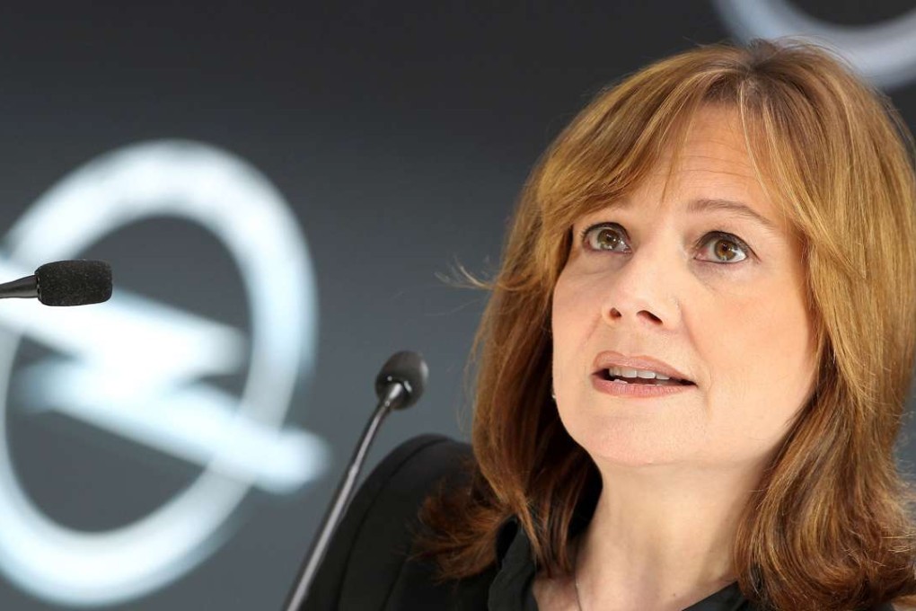 Mary Barra, CEO of US carmaker General Motors GM, and a CEO who is normally at her desk by 6 am. Photo: AFP