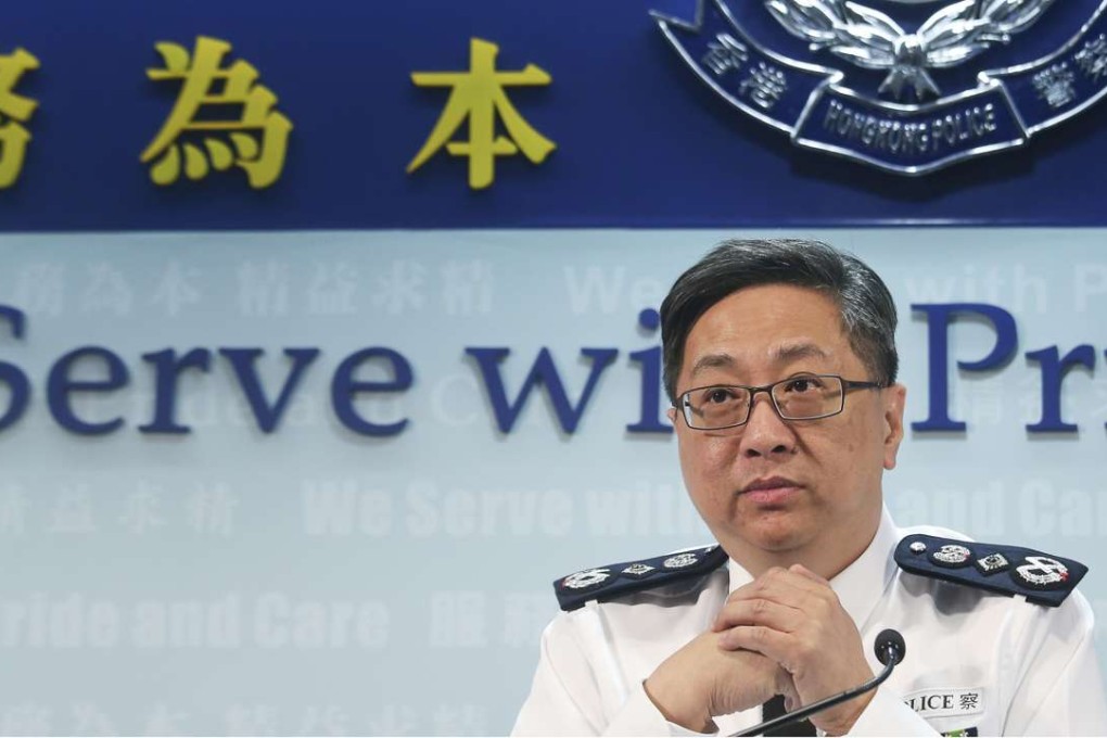 Police Commissioner Stephen Lo hosts a press conference. A significant proportion of people do not trust the force. Photo: David Wong