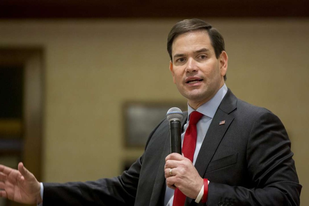 Marco Rubio co-drafted the bill on rights in Hong Kong. Photo: Bloomberg