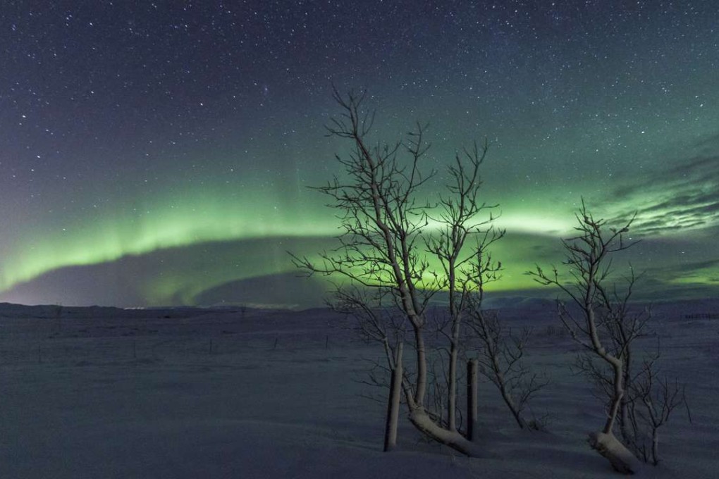 The Northern Lights as seen from Iceland. Photo: Jamie Carter.