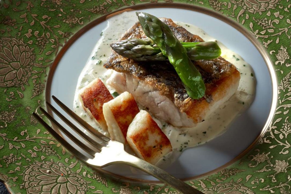 SEVVA’s crispy barramundi with golden potato gnocchi on creamed leeks