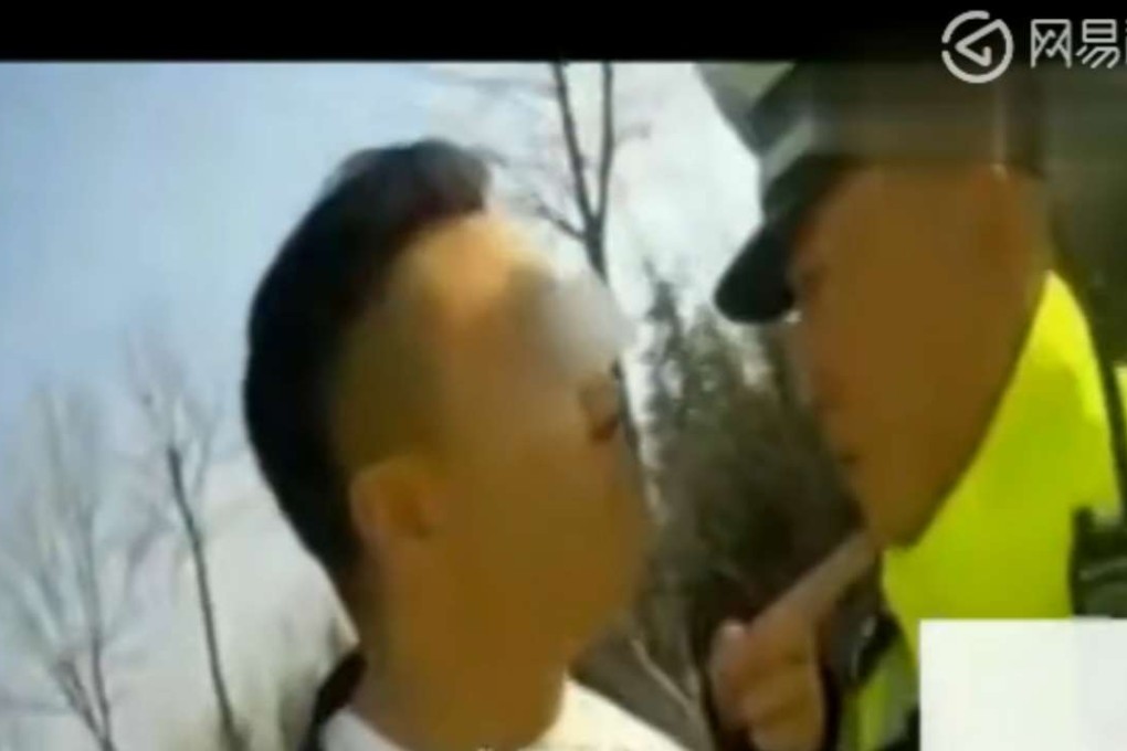 The man was caught on video getting violent with police officers and spewing profanities at them. Photo: Handout