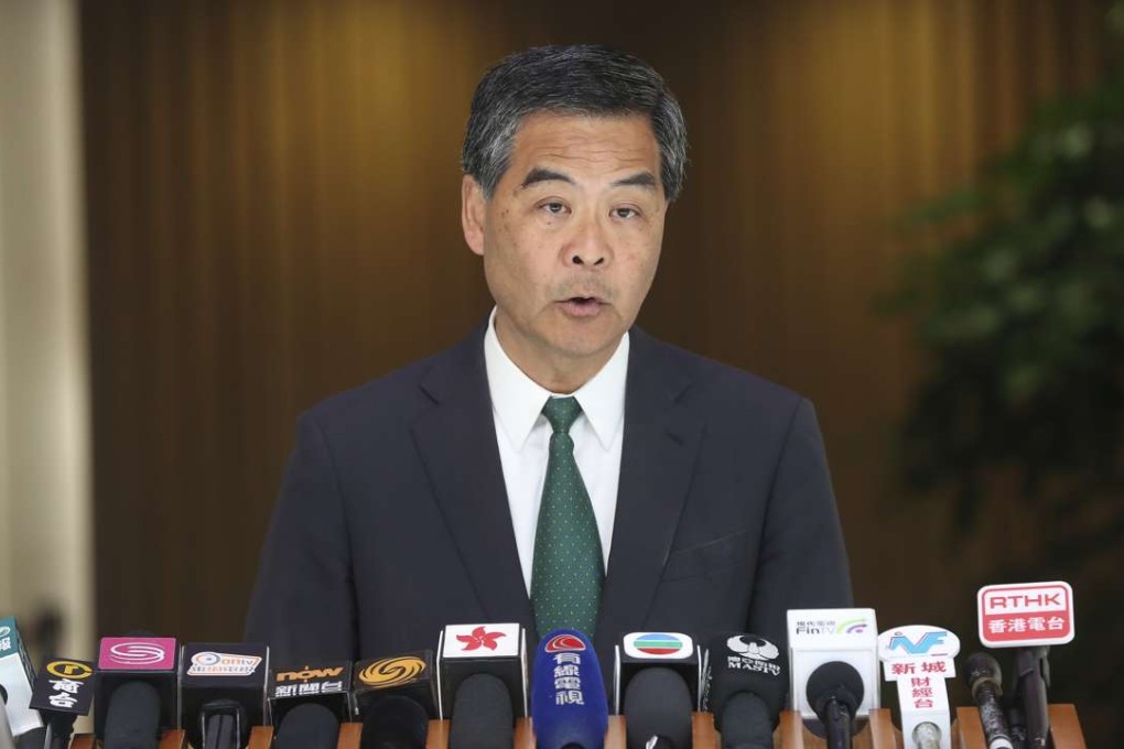 Chief Executive Leung Chun-ying has never totally shaken off the controversy over the UGL payment. Photo: Edward Wong
