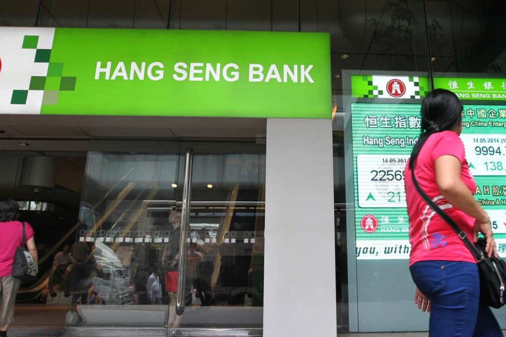 Hang Seng Bank has reduced risky lending in mainland China after it reported a 41 per cent slump in profits last year. Photo: May Tse
