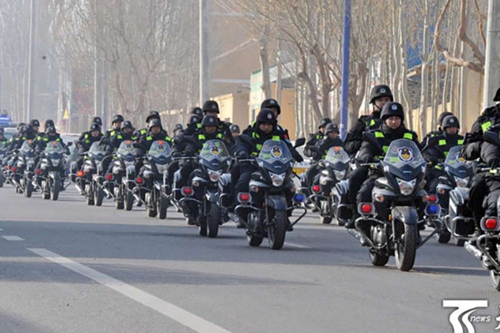 The order that all vehicles in Bayingol prefecture be fitted with tracking devices is the latest in measures to prevent terror attacks in Xinjiang. Photo: Handout