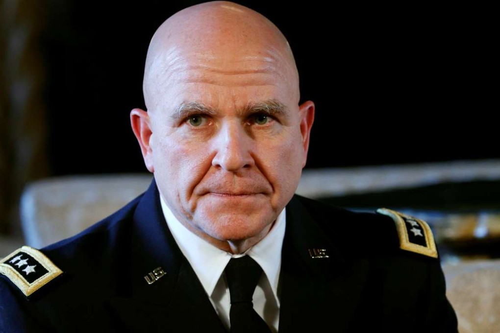 Newly named National Security Adviser Army Lt. Gen. H.R. McMaster listens as US President Donald Trump makes the announcement at his Mar-a-Lago estate in Palm Beach, Florida. Photo: Reuters