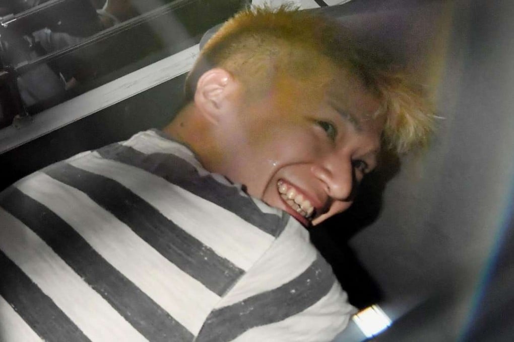Satoshi Uematsu, the suspect of the knife attack, after being questioned last year. Photo: Kyodo