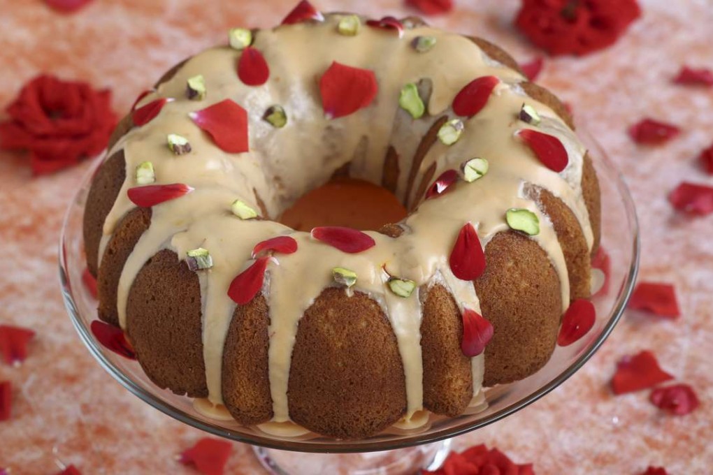 Saffron and blood orange cake.