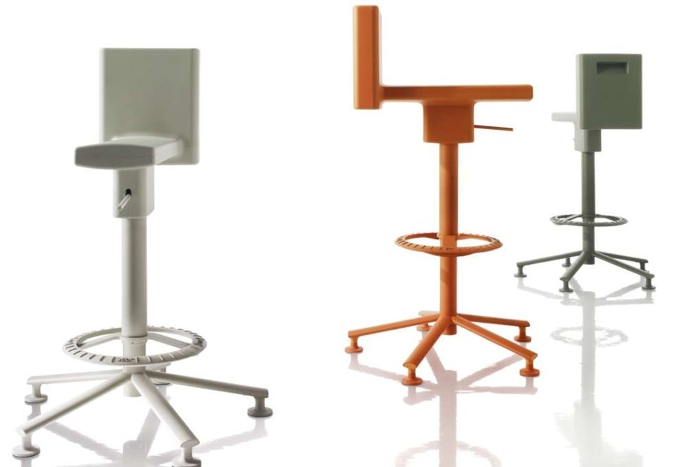 The 360° Stool designed by Konstantin Grcic for Magis.