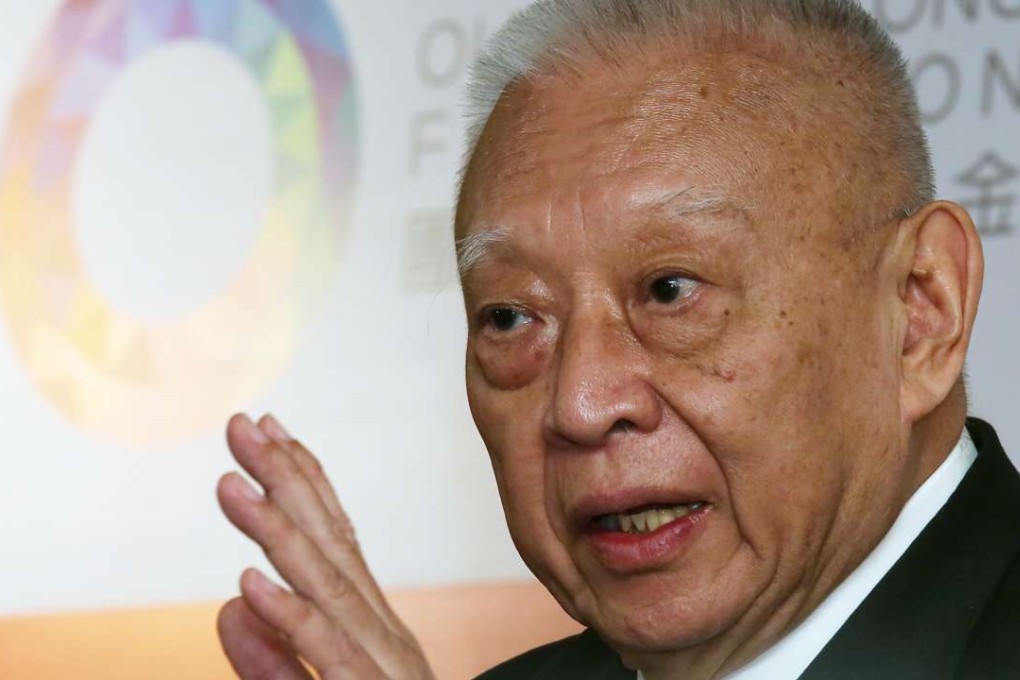 Former chief executive Tung Chee-hwa was the founding chairman of the Our Hong Kong Foundation. Photo: Nora Tam