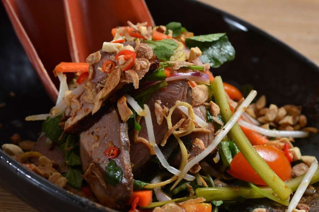 Green tea smoked duck breast at Moi Moi by Luke Nguyen in Central.