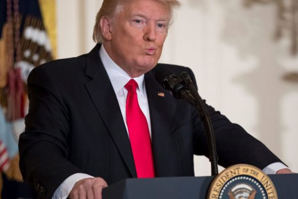 Following Donald Trump is literally like flicking through TV stations or sitting on Twitter – a whir of opinions, issues and half-truths. Photo: AP