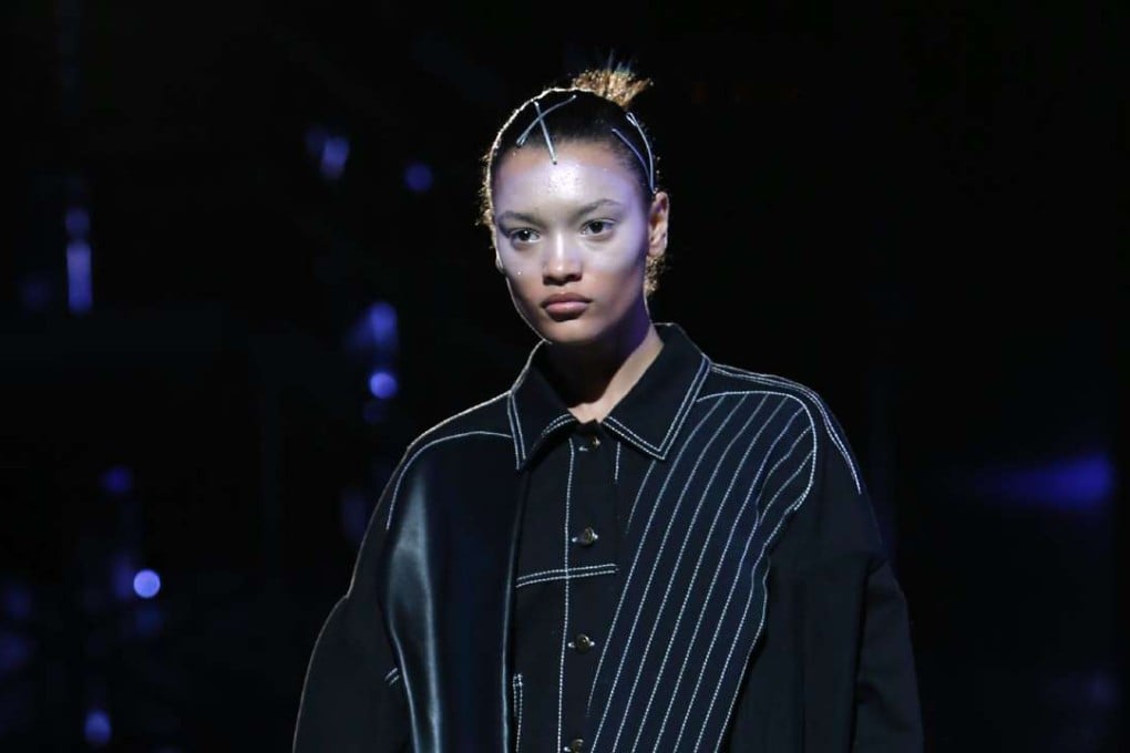 A model presents a creation for fashion house Annakiki designed by Anna Yang. Photo: AFP