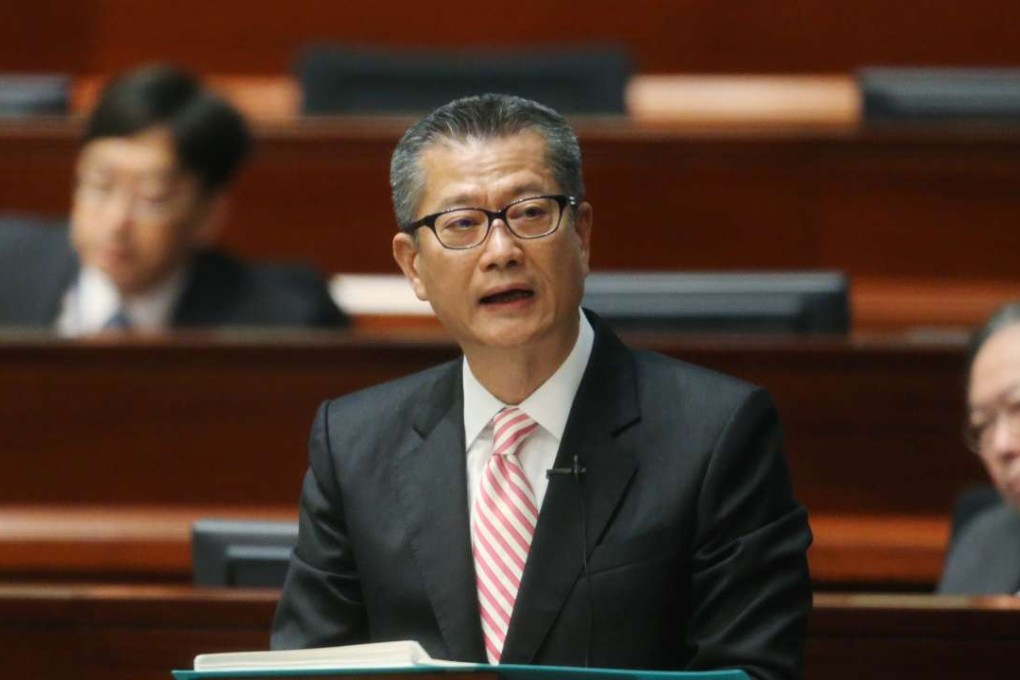 Financial Secretary Paul Chan sought to differentiate his fiscal approach from that of predecessor John Tsang. Photo: Xiaomei Chen