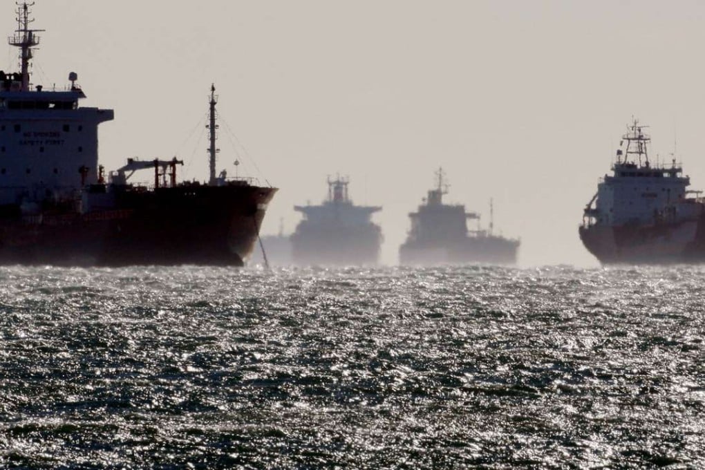 Oil and gas tankers sit anchored off the Fos-Lavera oil hub near Marseille, southeastern France. Photo: Reuters