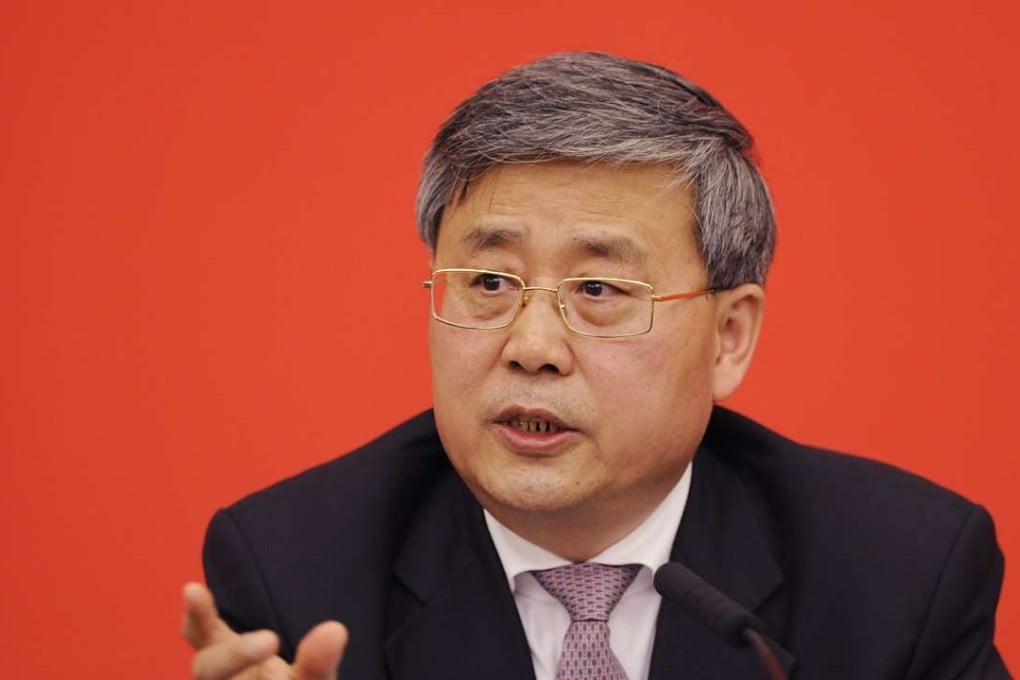 Guo Shuqing pictured two years ago at the National People’s Congress in Beijing. Photo: China News Service