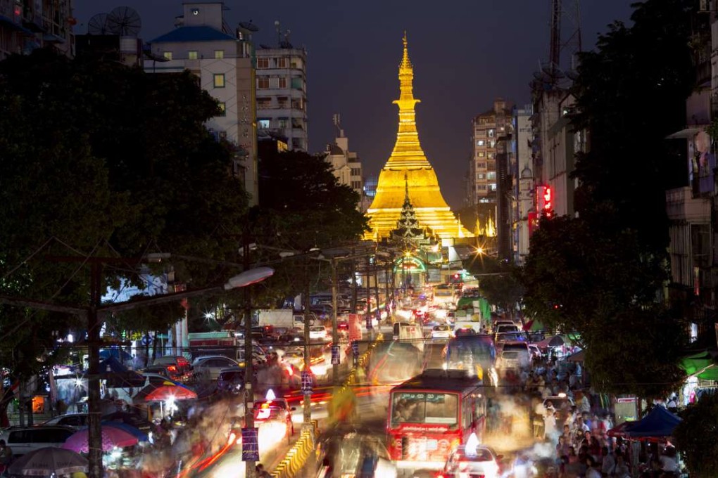 A file picture of central Yangon. Photo: Bloomberg