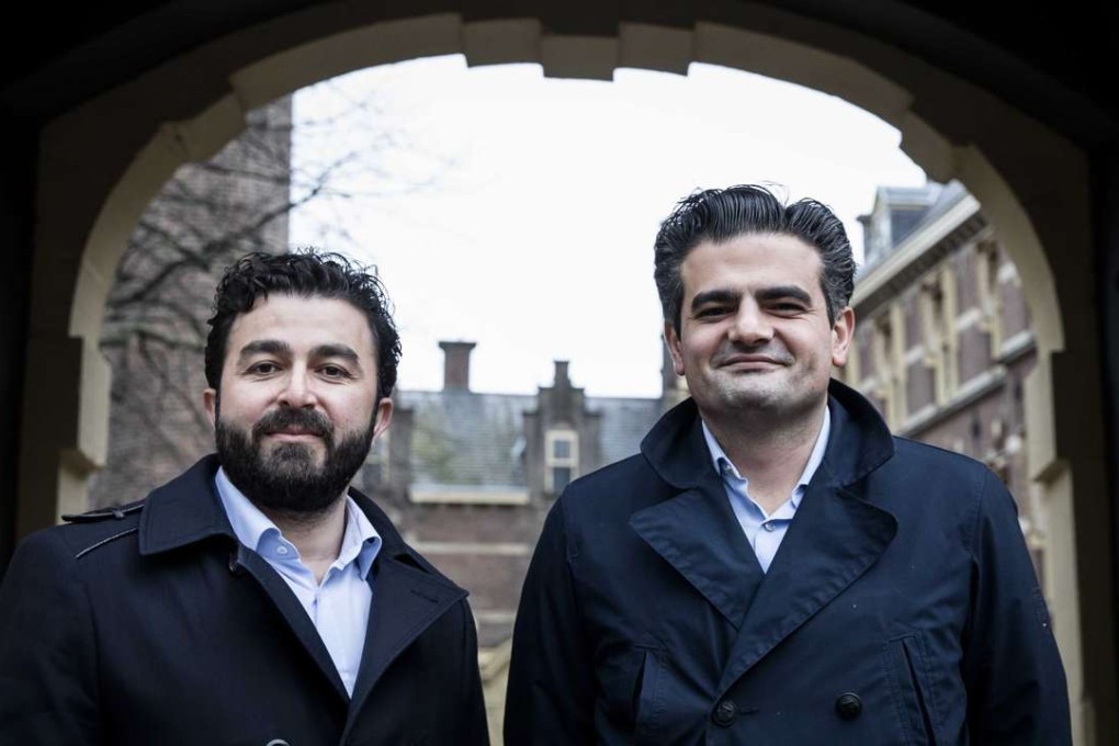 Selcuk Ozturk (left) and Tunahan Kuzu of the Dutch Denk Party say they seek to combat xenophobia and racism in the Netherlands. Photo: EPA