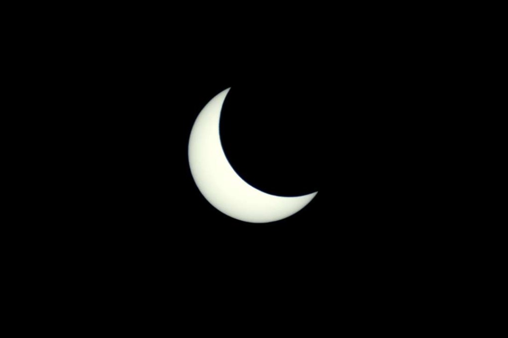 The solar eclipse seen from Buenos Aires, Argentina. Photo: Xinhua