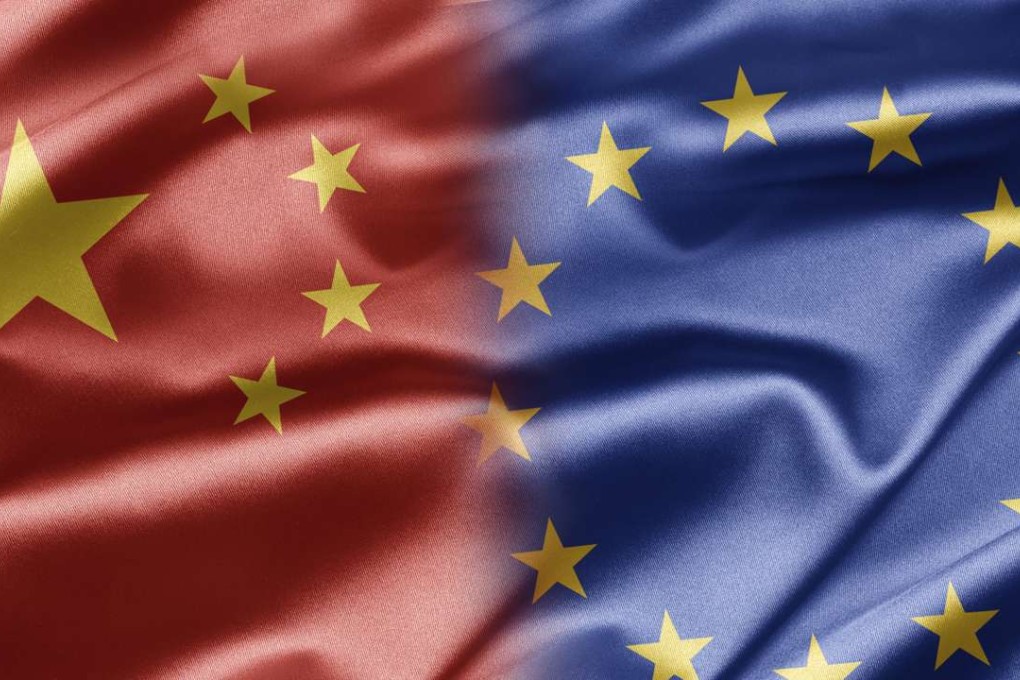 China and European Union flags: But if the euro’s survival looks in doubt, protecting China’s 3 trillion dollar official currency reserves from any subsequent exchange rate fall-out is paramount, said David Brown. Photo: SCMP