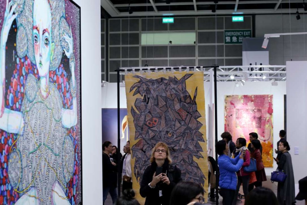 Artwork at the 2016 Art Basel event at the Hong Kong Convention and Exhibition Centre. Photo: Nora Tam