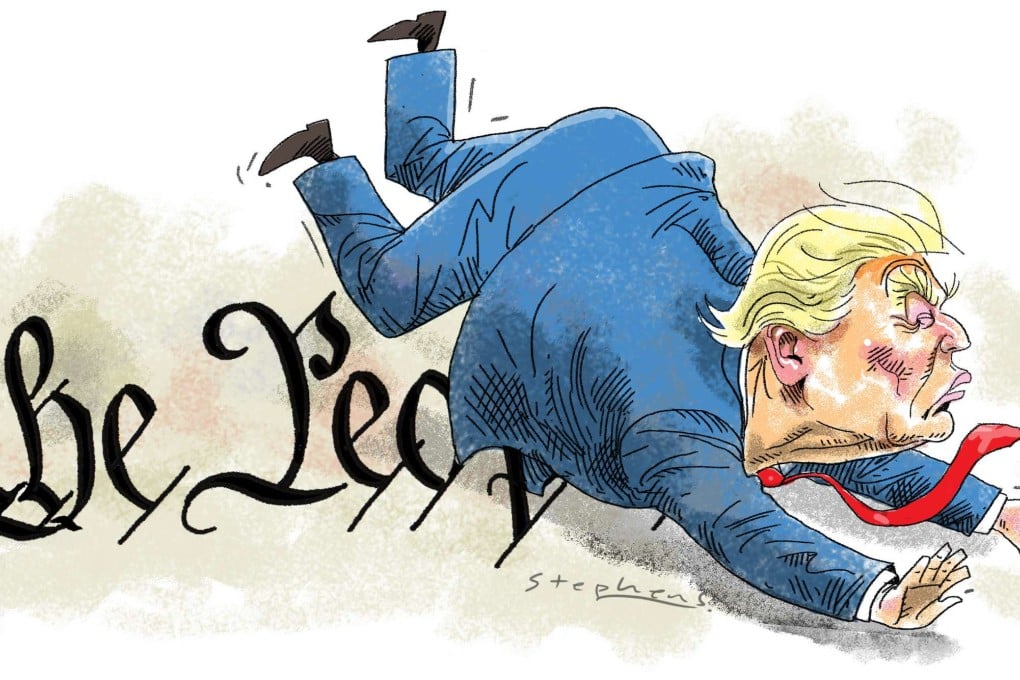 Koichi Hamada says checks and balances, as provided by the US constitution, need to be upheld as the new president moves to fulfil his campaign promises in his trademark bulldozing ways