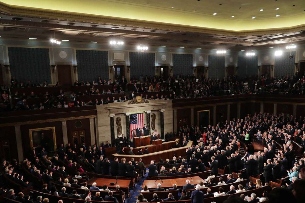 US President Donald Trump addresses a joint session of the US Congress. Photo: AFP