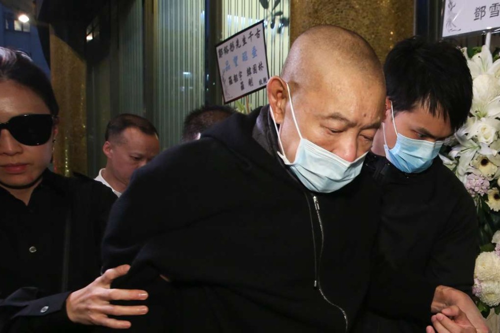 Joseph Lau Luen-hung, the controlling shareholder of Chinese Estates Holdings, attending the funeral of Dr Cheng Yu-tung in North Point on October 12, 2016. Photo: Edmond So