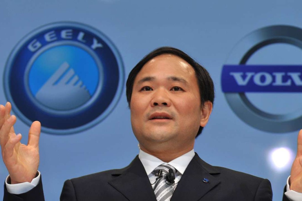 Geely chairman Li Shufu has urged Beijing to allow more companies to be involved in high-definition mapping. Photo: Xinhua
