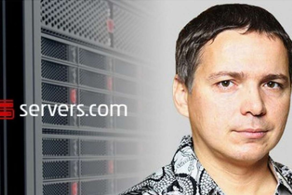 Aleksej Gubarev in an image from the websote of servers.com, whose parent company is Gubarev’s XBT. Photo: servers.com