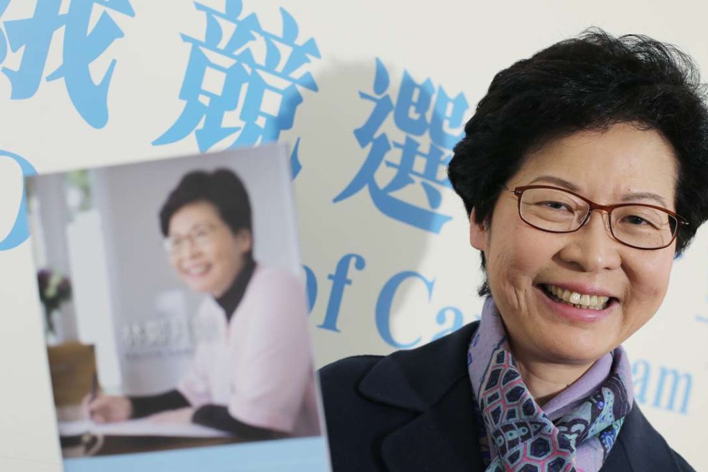 Chief executive candidate Carrie Lam pledges to tackle major Hong Kong concerns. Photo: Dickson Lee