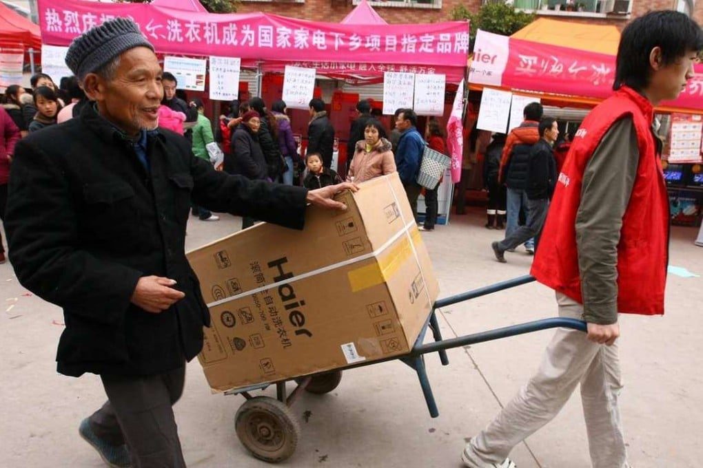 Haier white goods have been popular with rural Chinese consumers, but now the company and its rivals are competing for the hearts and minds of younger, more demanding consumers. Photo: Handout