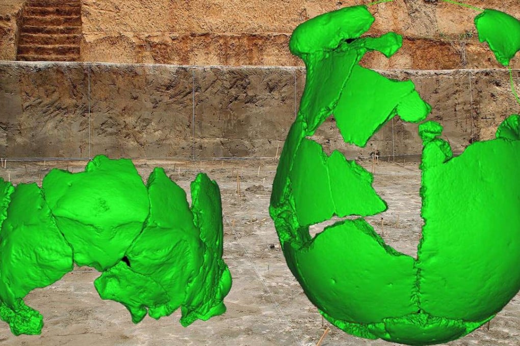 Bone patterns in Xuchang Man’s skull matched to those found in Neanderthals. Photo: Handout