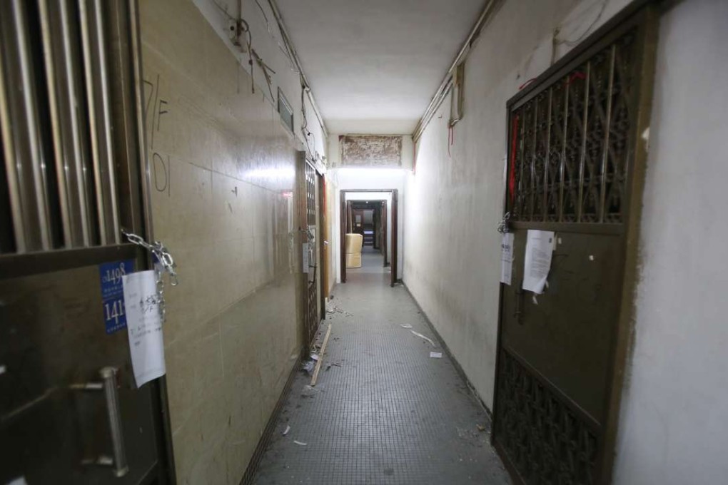 The flats had been left vacant after they were acquired by a property developer. Photo: Handout