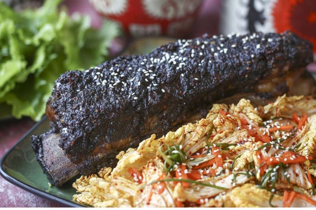 Slow-roasted beef ribs with kalbi marinade. Photography: Jonathan Wong. Styling: Nellie Ming Lee