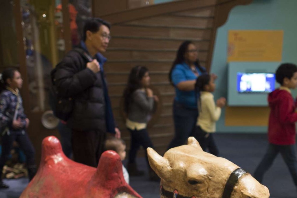 Children spend time in an exhibit about the Islamic world called “America to Zanzibar” at the Children's Museum of Manhattan on February 24, 2016 in New York. The Children's Museum aims to introduce children to Muslim cultures of the world. Photo: AFP