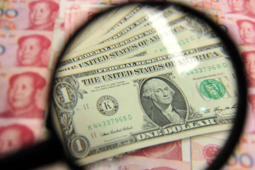 The onshore yuan in Shanghai fell 114 basis points or 0.2 per cent to 6.8982 against the US dollar by 10.15am. At one point it touched the lowest level since January 13, 2017. Photo: Xinhua