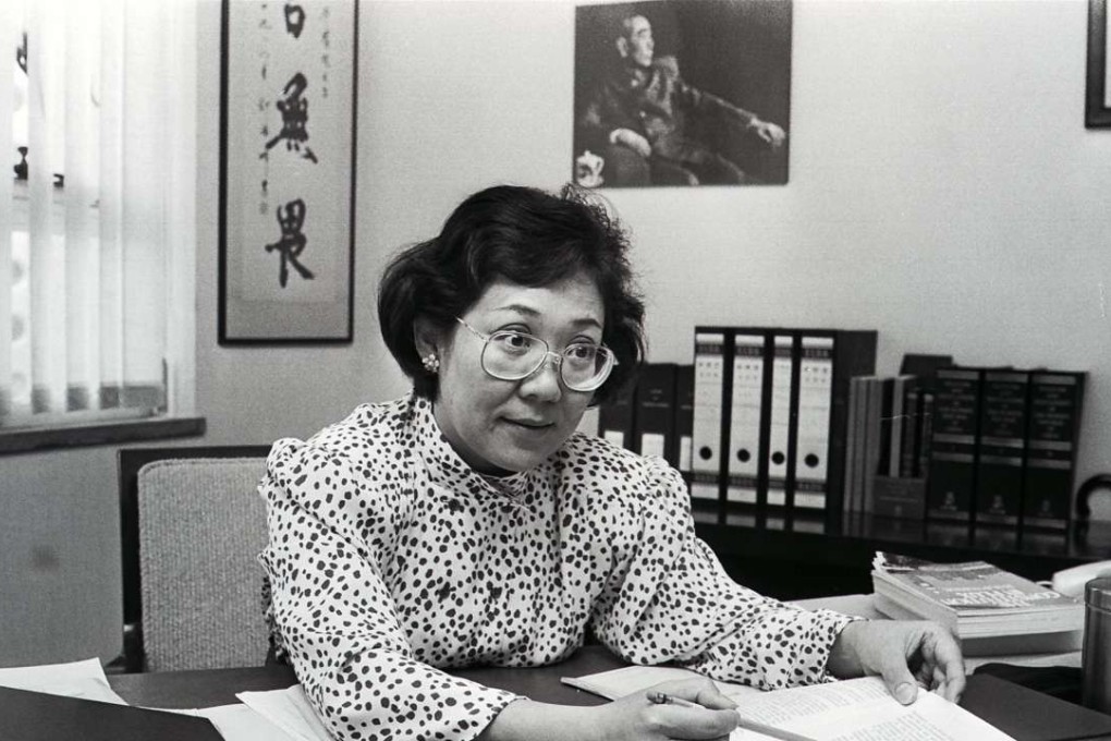 Dorothy Liu Yiu-chu, seen here in 1988, was a member of the Basic Law Drafting Committee. During the squabbles between Britain and China in the 1980s and early 1990s, she was solidly on China’s side. But, after the issue of sovereignty was settled, the debate shifted to the extent of the autonomy that the then British colony could enjoy after the handover. In that discussion, she was firmly on Hong Kong’s side. Photo: SCMP Pictures