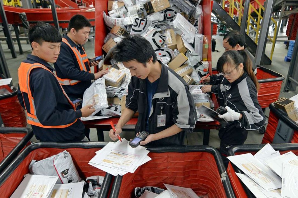 Last week's official launch of S.F. Express's listing on the Shenzhen Stock Exchange,  helped produce an initial 59 per cent surge in shares of parent S.F. Holding Co. Photo: Bloomberg