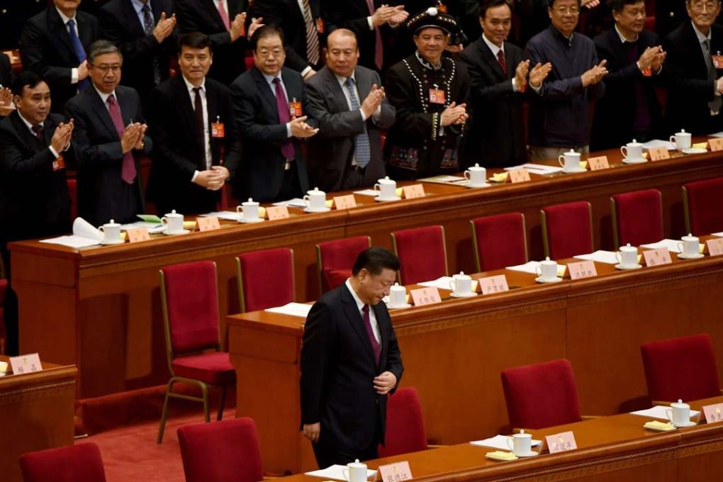 President Xi Jinping arrives for yesterday’s opening session of the Chinese People's Political Consultative Conference. Photo: AFP