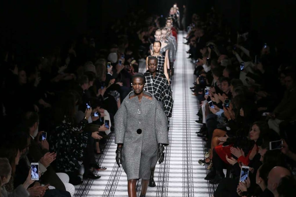 Models present creations by US designer Alexander Wang for Balenciaga fashion house during Paris Fashion Week in 2015. File photo: EPA
