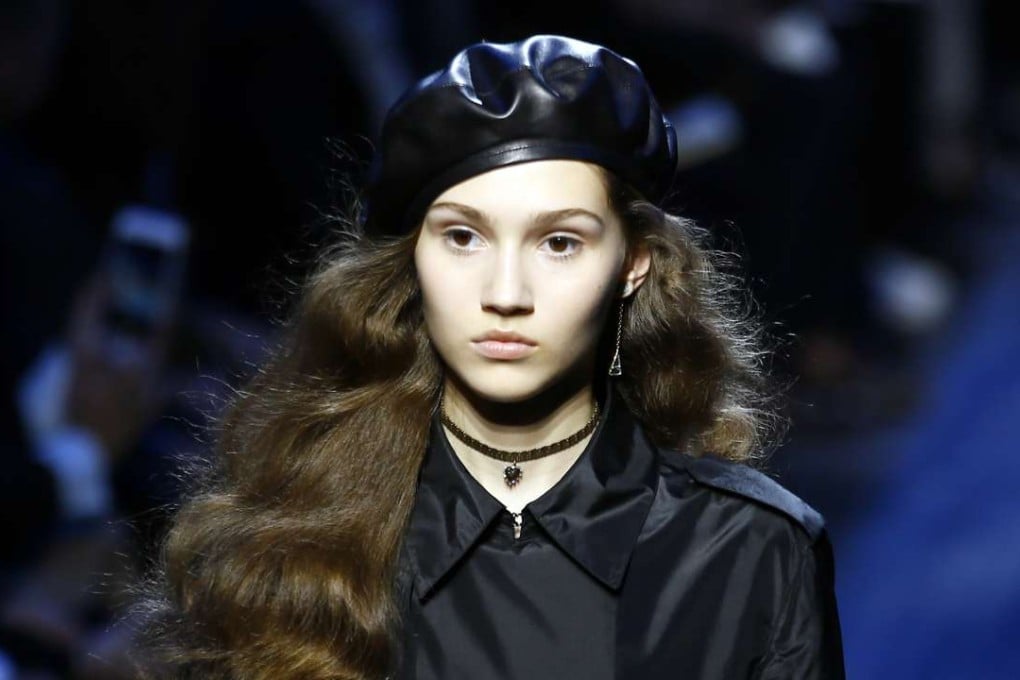 A model wears a creation for Christian Dior's Fall-Winter 2017-2018 ready-to-wear fashion collection in Paris. Photo: AP