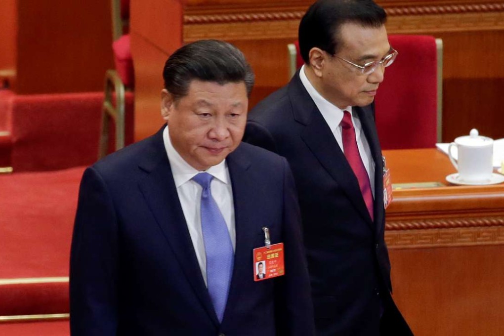 President Xi Jinping and Premier Li Keqiang arrive for the opening session of the National People's Congress in Beijing. Photo: Reuters