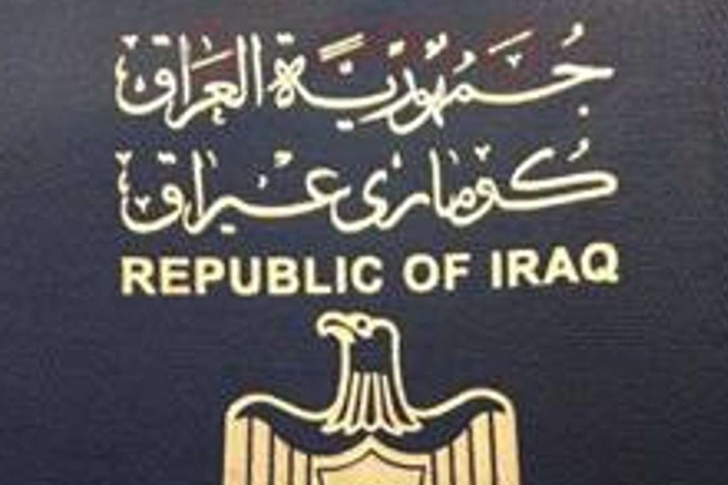 An Iraq passport. Iraqi nationals are no longer banned under Trump’s new travel order. Photo: Handout