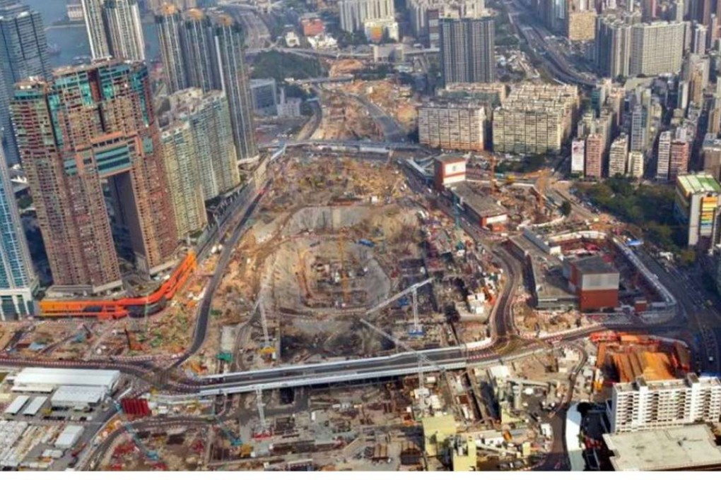 The West Kowloon Terminus construction site. Photo: Handout