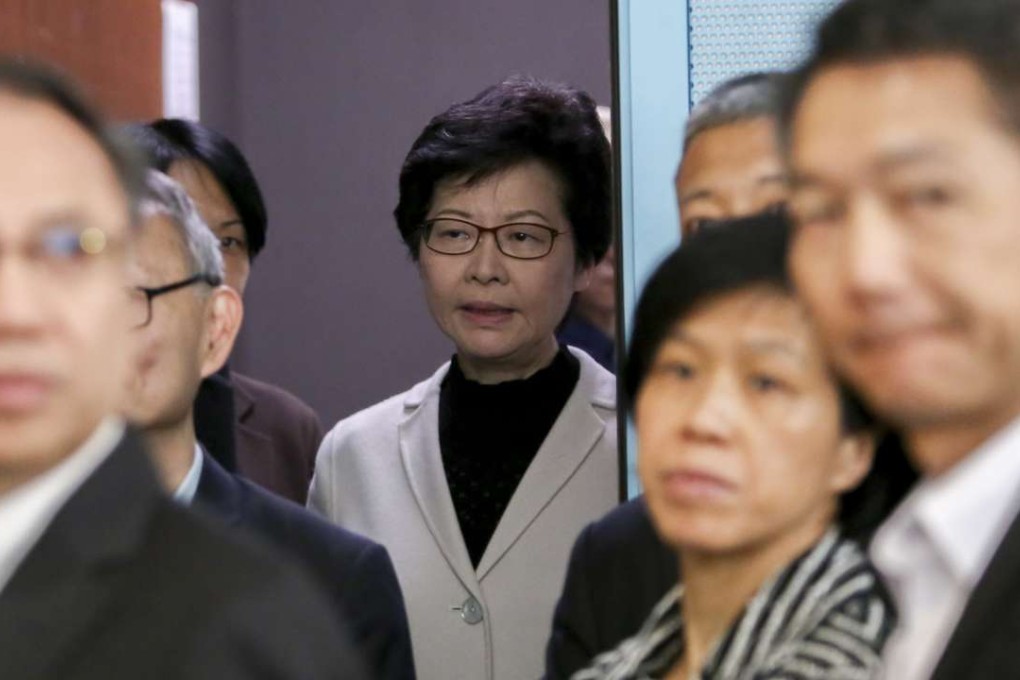 Connie Wong of the All-China Women’s Federation Hong Kong Delegates Association says that even when Carrie Lam (pictured) was chief secretary, she was the only woman in the cabinet. Photo: Jonathan Wong