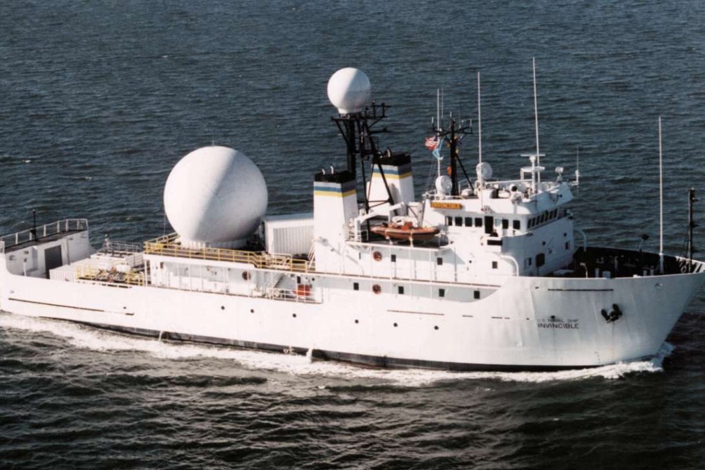 The US Navy surveillance ship USS Invincible was twice intercepted by Iranian warships in the Strait of Hormuz in recent days. Photo: US Navy