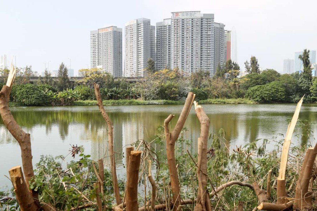 The Lok Ma Chau Loop area, seen from the Hong Kong side, overlooking the Shenzhen River. Hong Kong and Shenzhen have agreed to develop the area into an innovation and technology park. Photo: Nora Tam